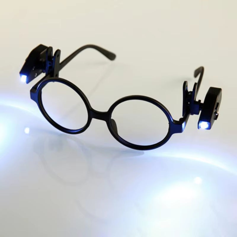 1Pc Mini Flashlight Glasses Reading Lamp Eyeglass Clip Lantern Adjustable Universal Eyeglasses Lamp Flexible Book Reading Lights